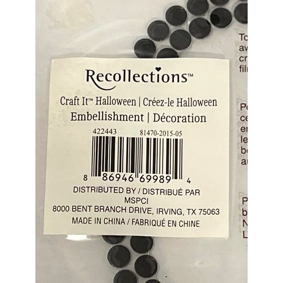 Recollections Halloween Bling Rhinestone Gem Embellishment " D "  422443 353864 - Picture 2 of 3